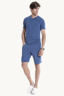 SUPERSOFT BERMUDA WITH PIPING