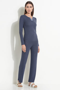 FOLDOVER RIB PANTS