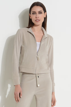 VELOUR ZIPP JACKET