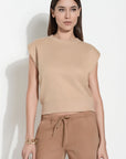SHARP-SHOULDER CROPPED GILET